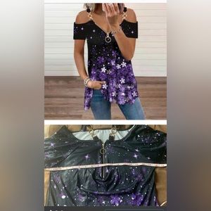 Cute cold shoulder top